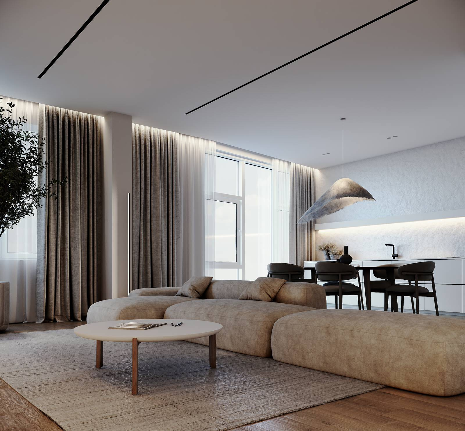 kitchen living room