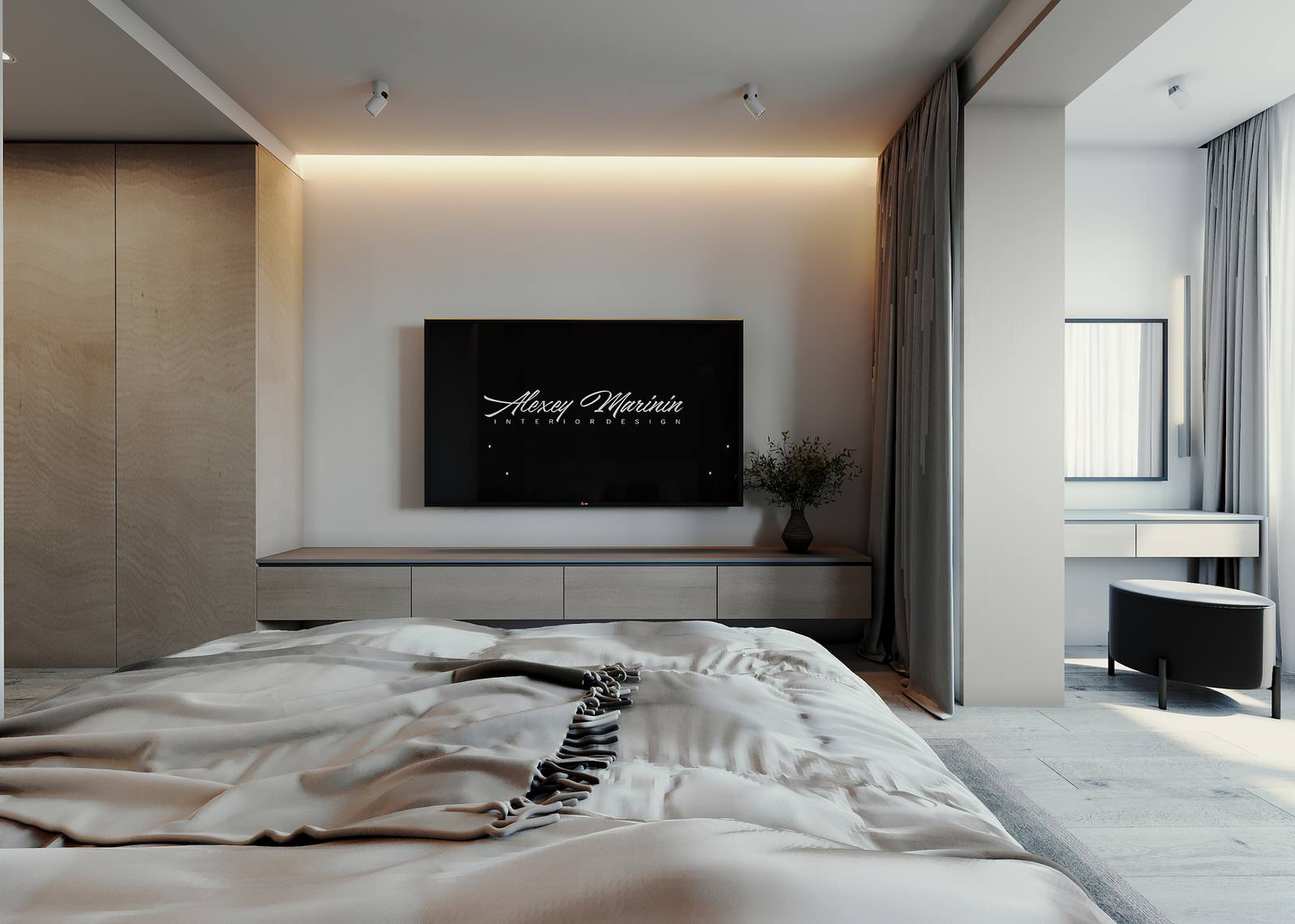 the bedroom