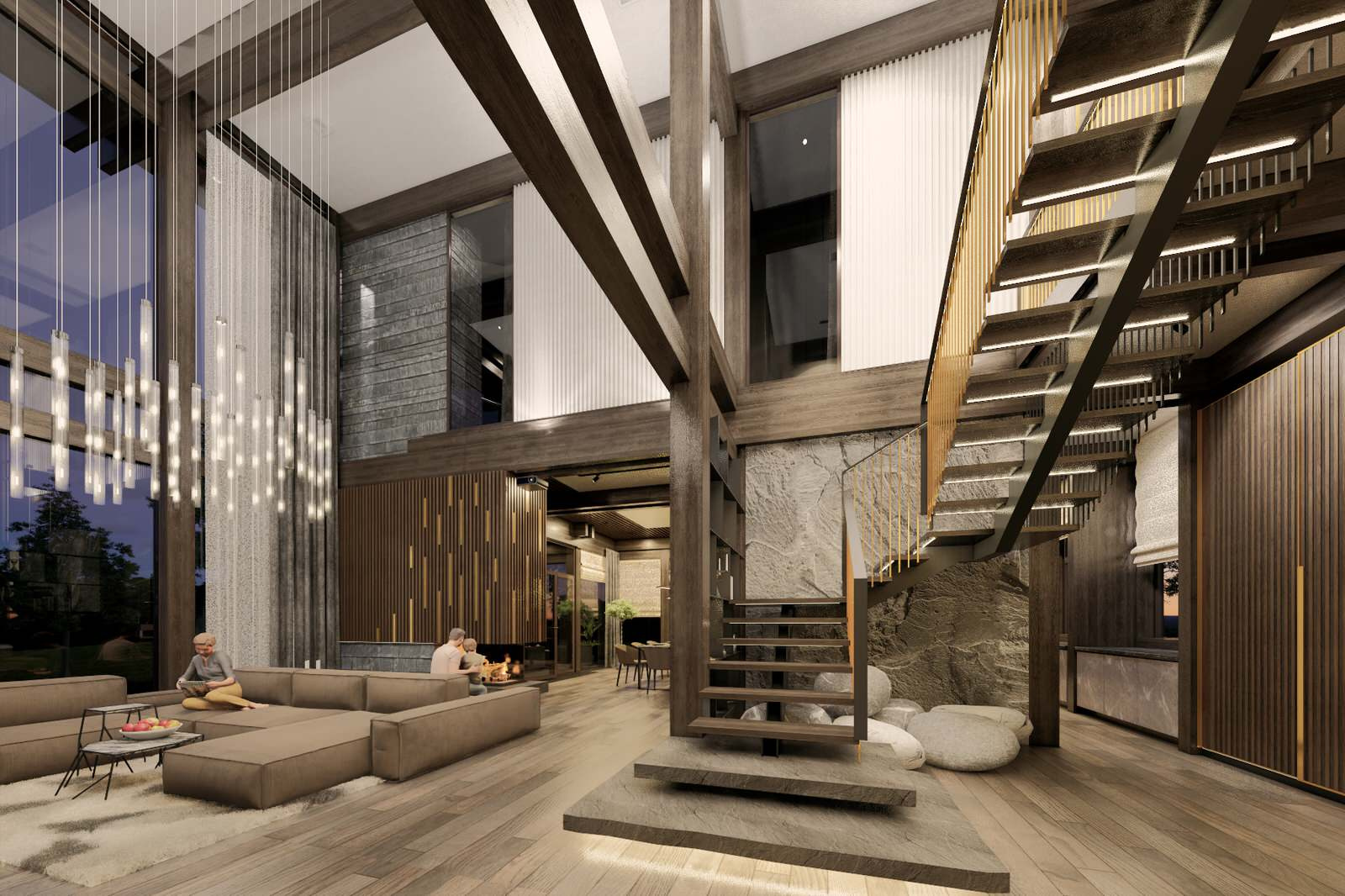 Living room/Stair hall (Forest line)