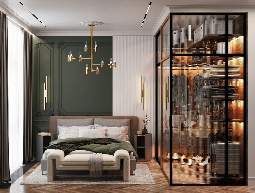 Квартира бизнес класса 75м² в стиле неоклассика