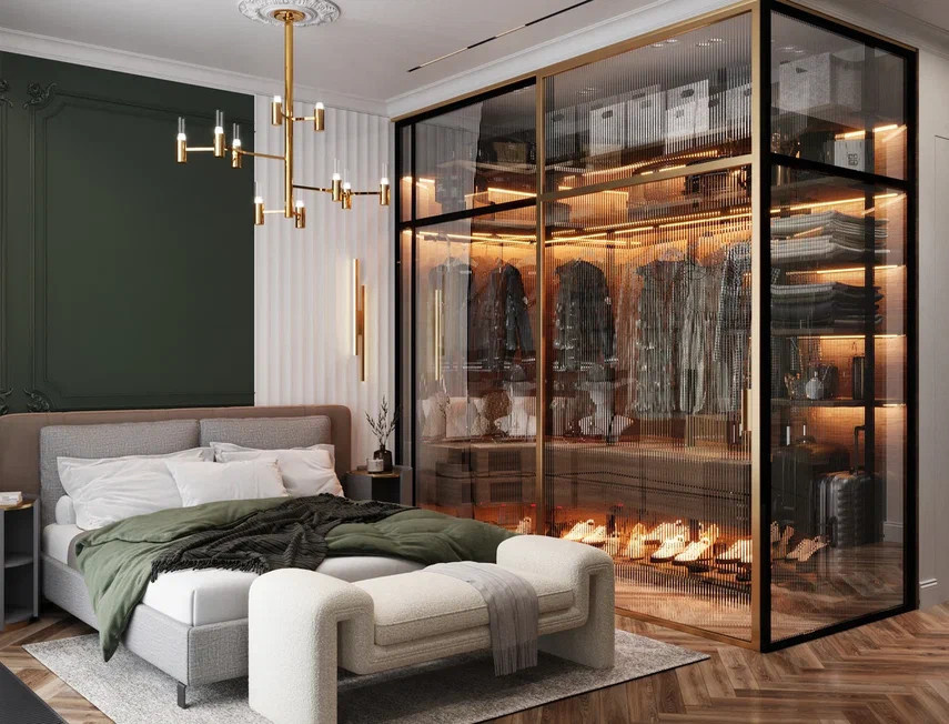 Квартира бизнес класса 75м² в стиле неоклассика