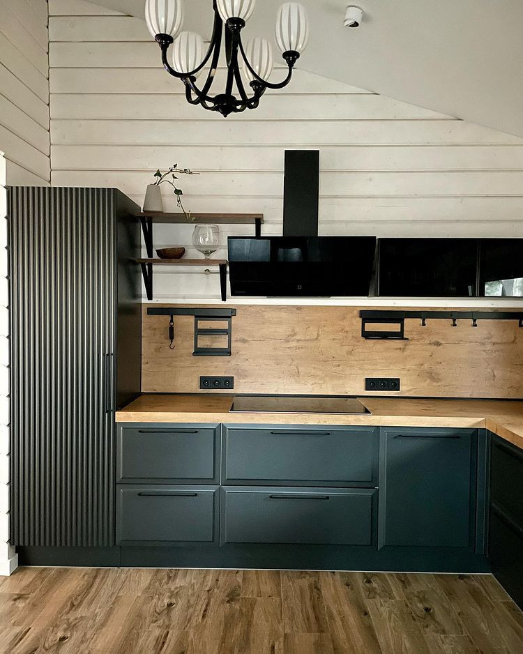 Гармоничное сочетание фасадов Latte и Prestige Deco