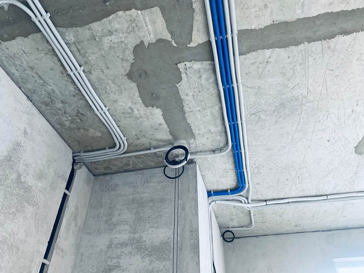 ЖК EVER электромонтаж в квартире студии 30m2