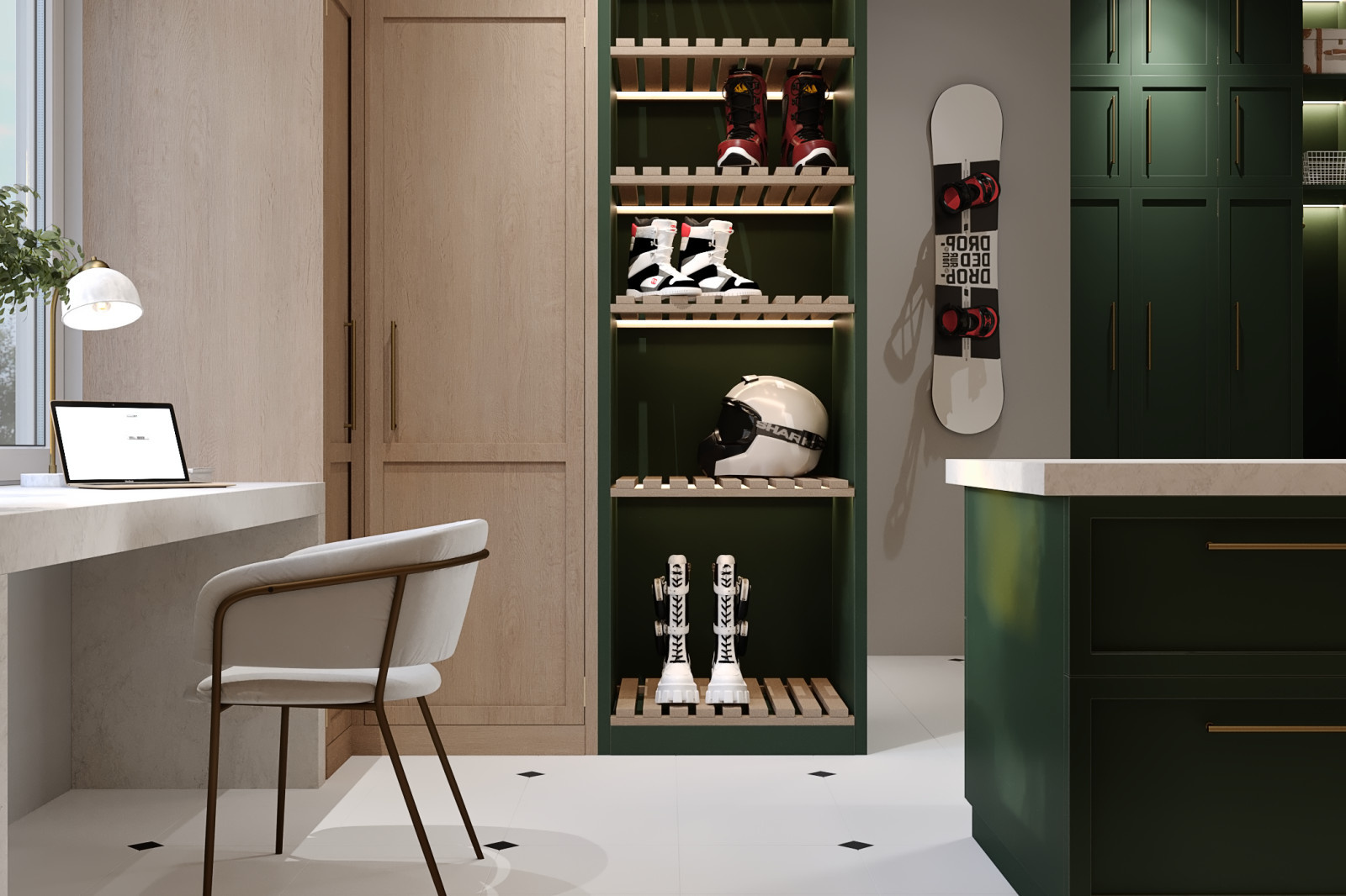 Laundry & Hobby Room