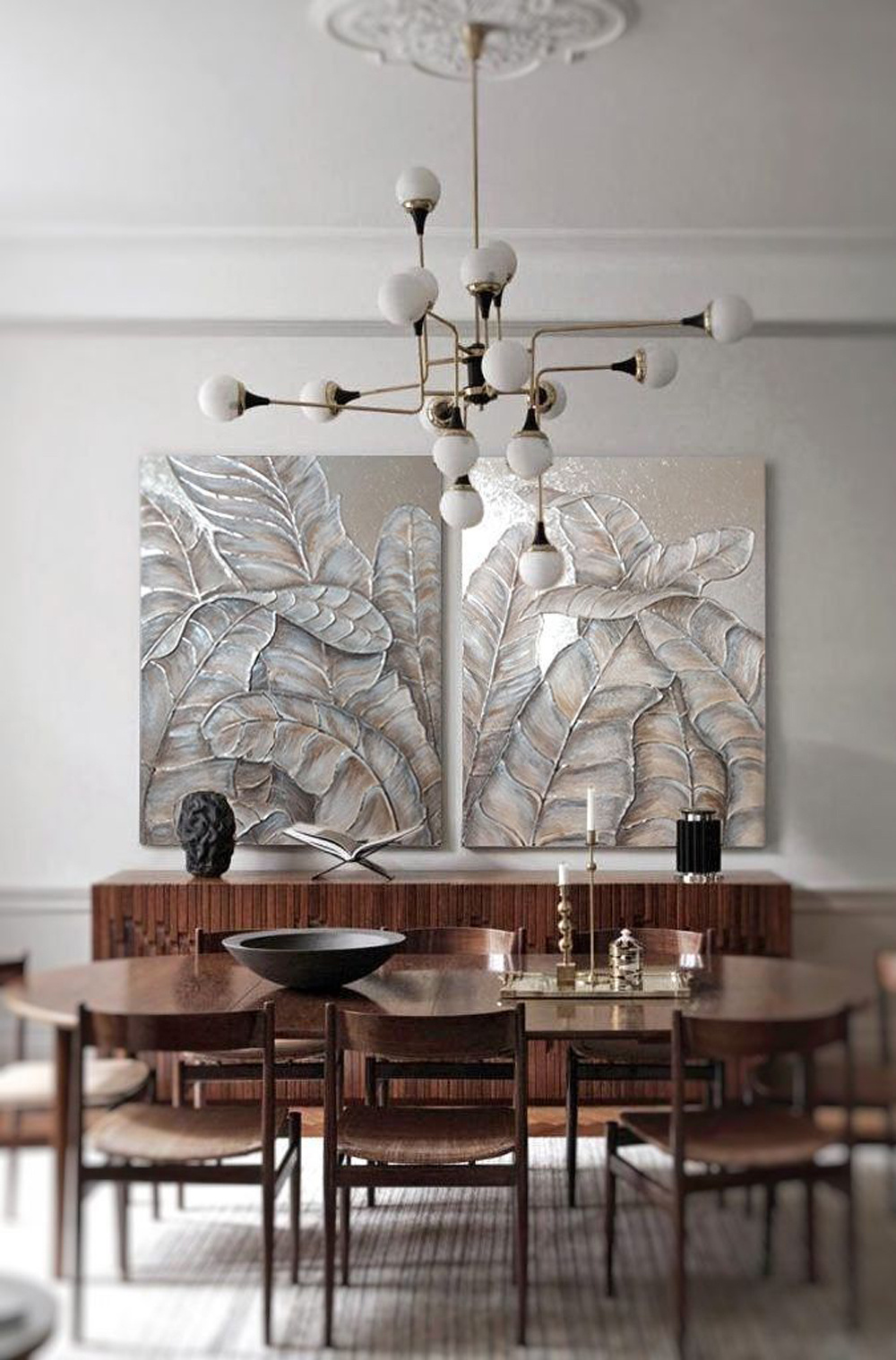 Интерьерные картины и панно. Барельеф на холсте