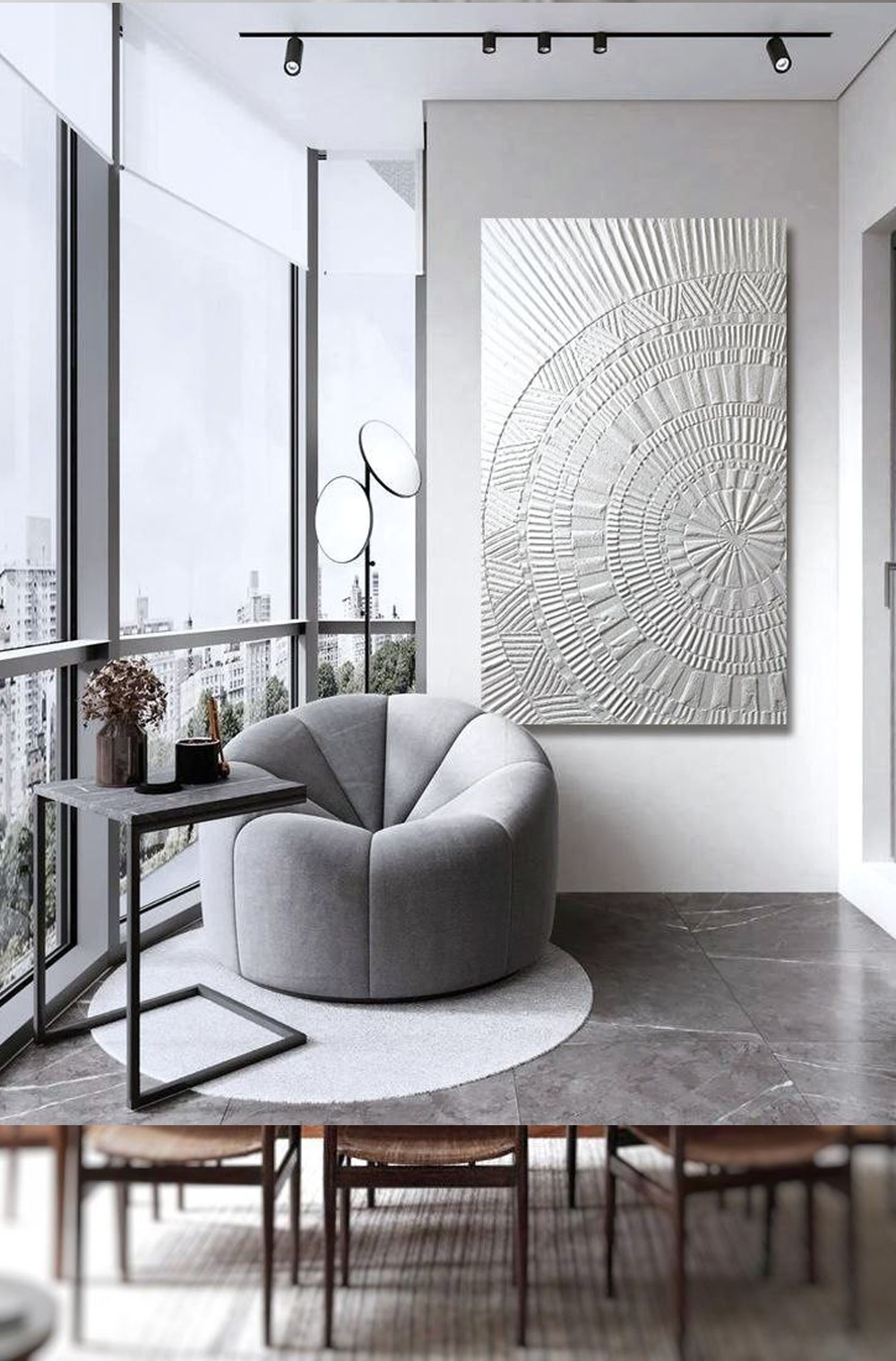 Интерьерные картины и панно. Барельеф на холсте