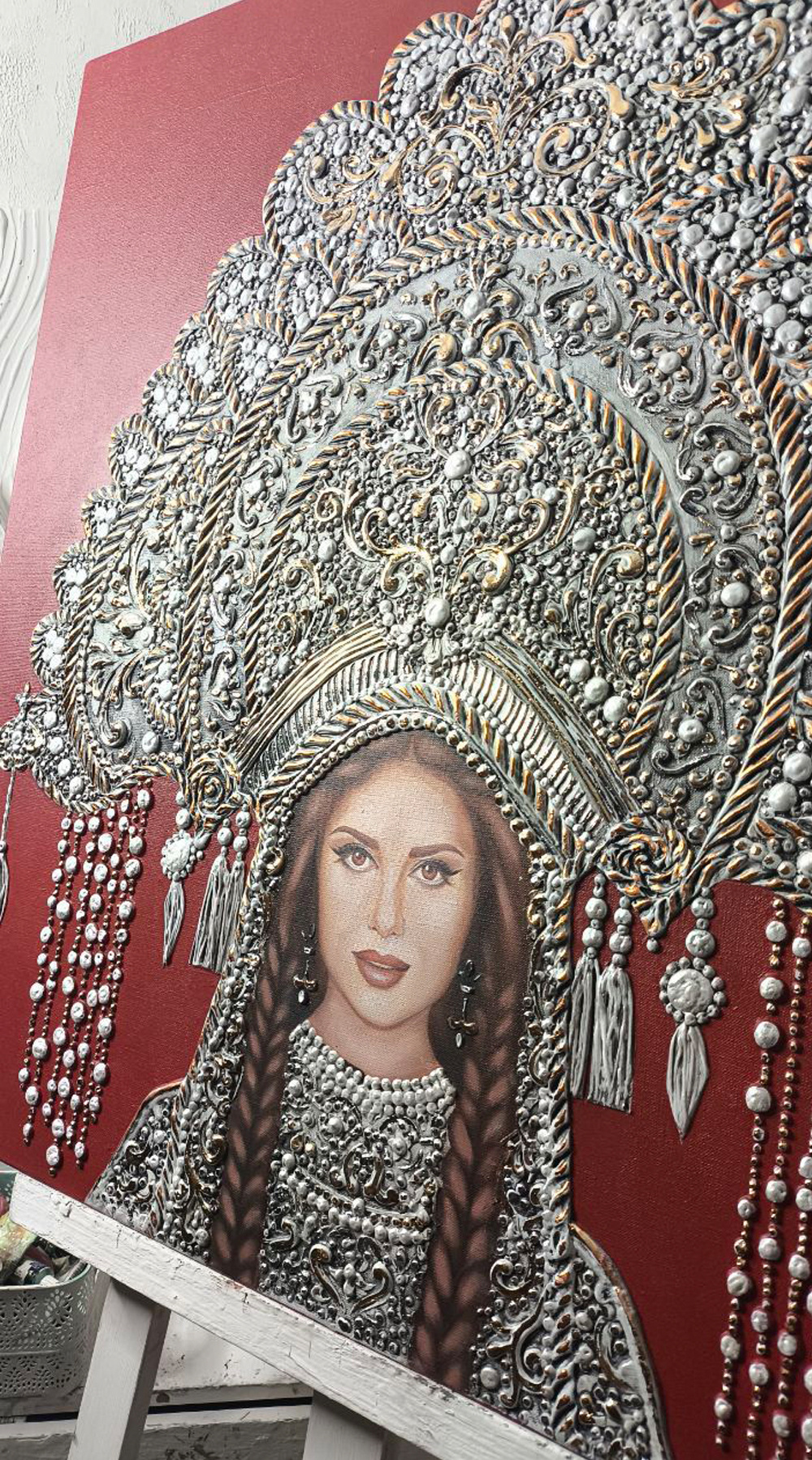 Интерьерные картины и панно. Барельеф на холсте