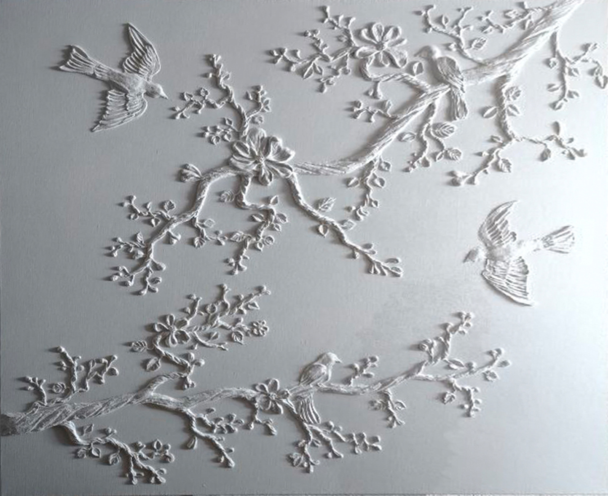 Интерьерные картины и панно. Барельеф на холсте