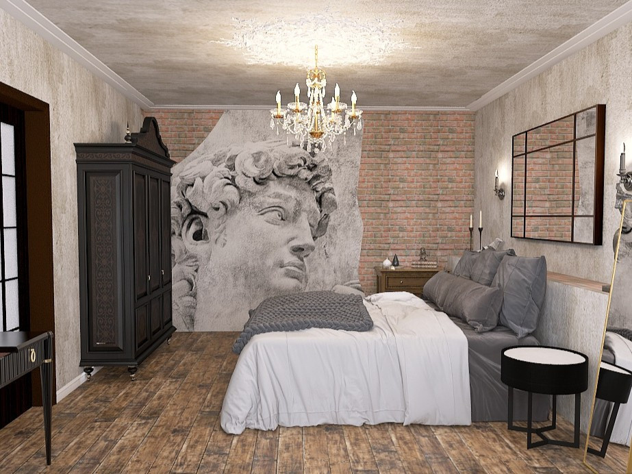 Спальня гранж "Вне времени"