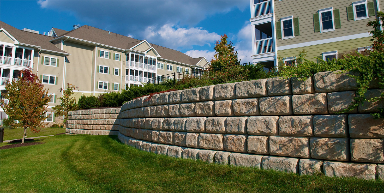 Подпорные стены частного санатория