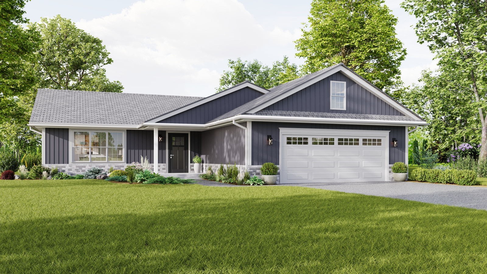 Private house, renovation and remodeling project, 3D visualization.