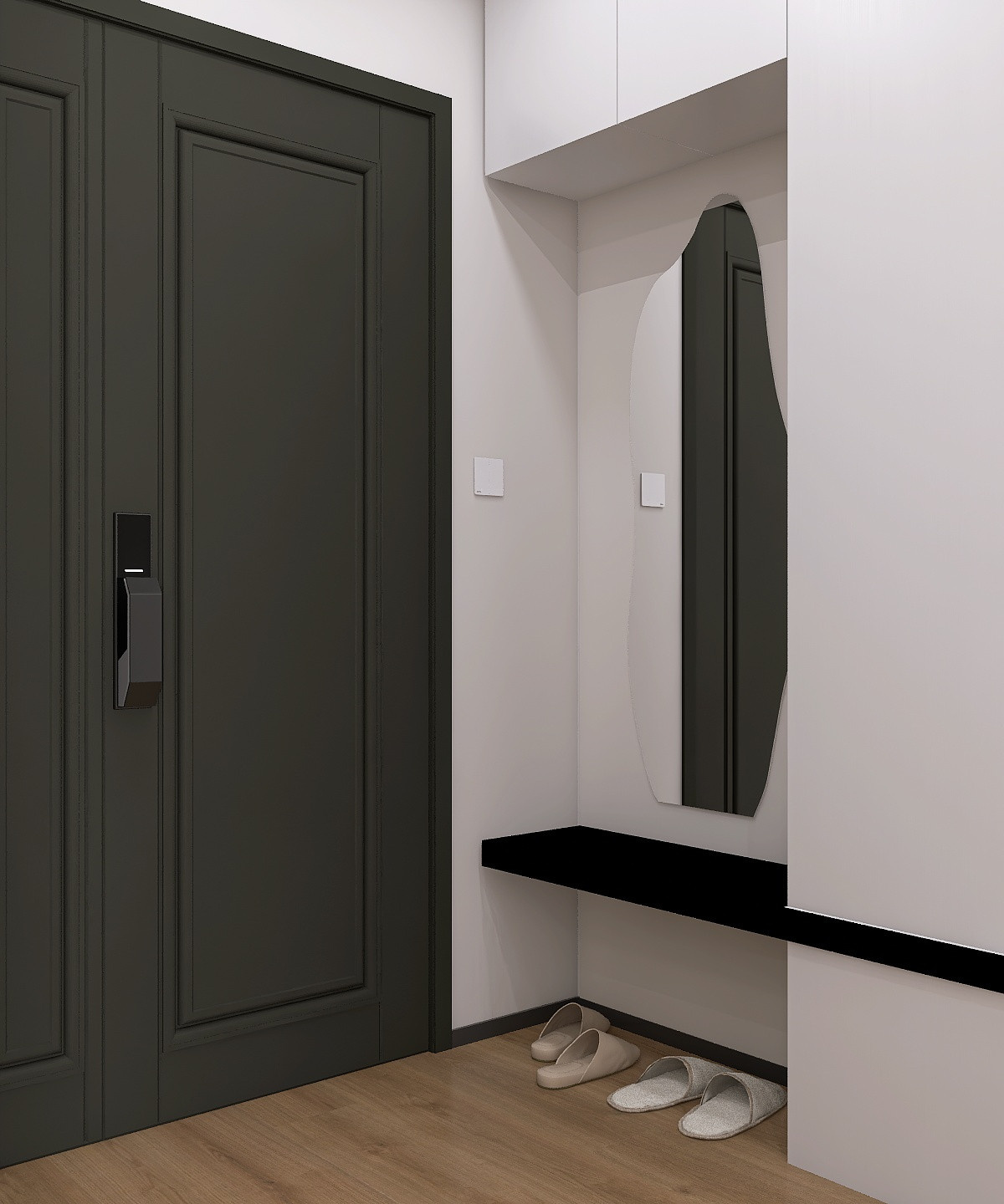 Современная кухня-гостиная 58 м²