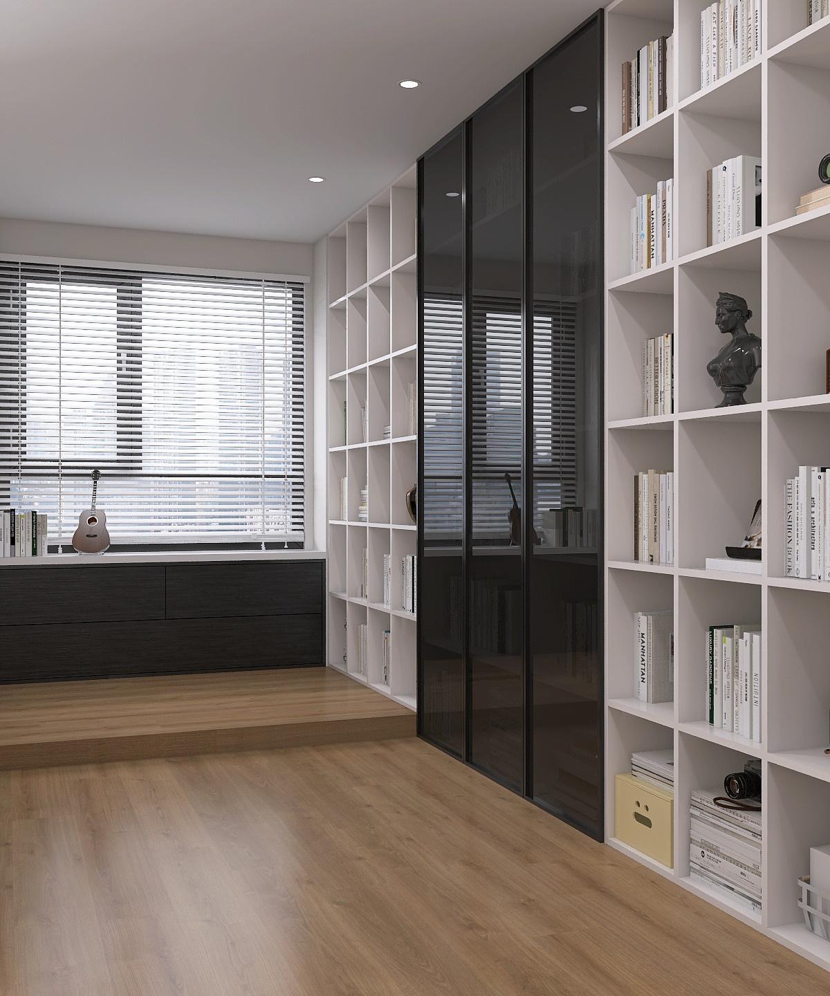 Современная кухня-гостиная 58 м²