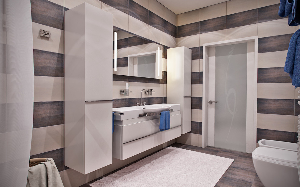 Modern urban-style bathroom