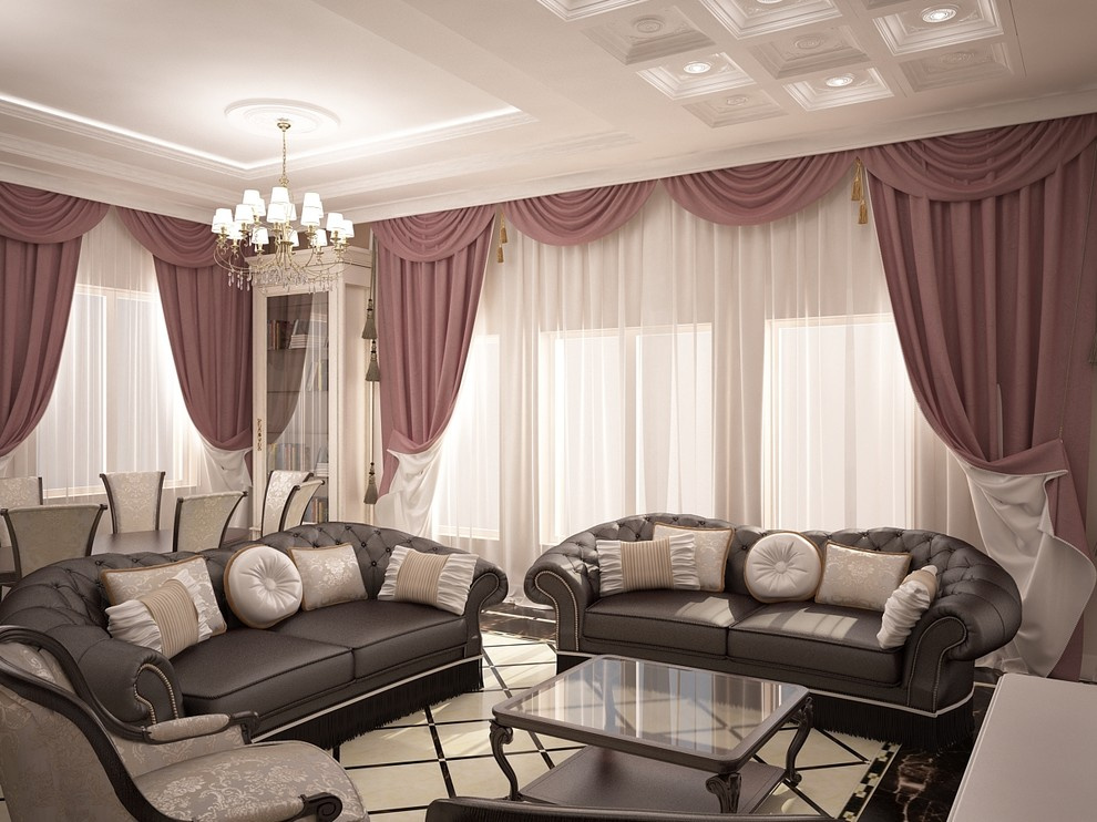 Living room + kitchen