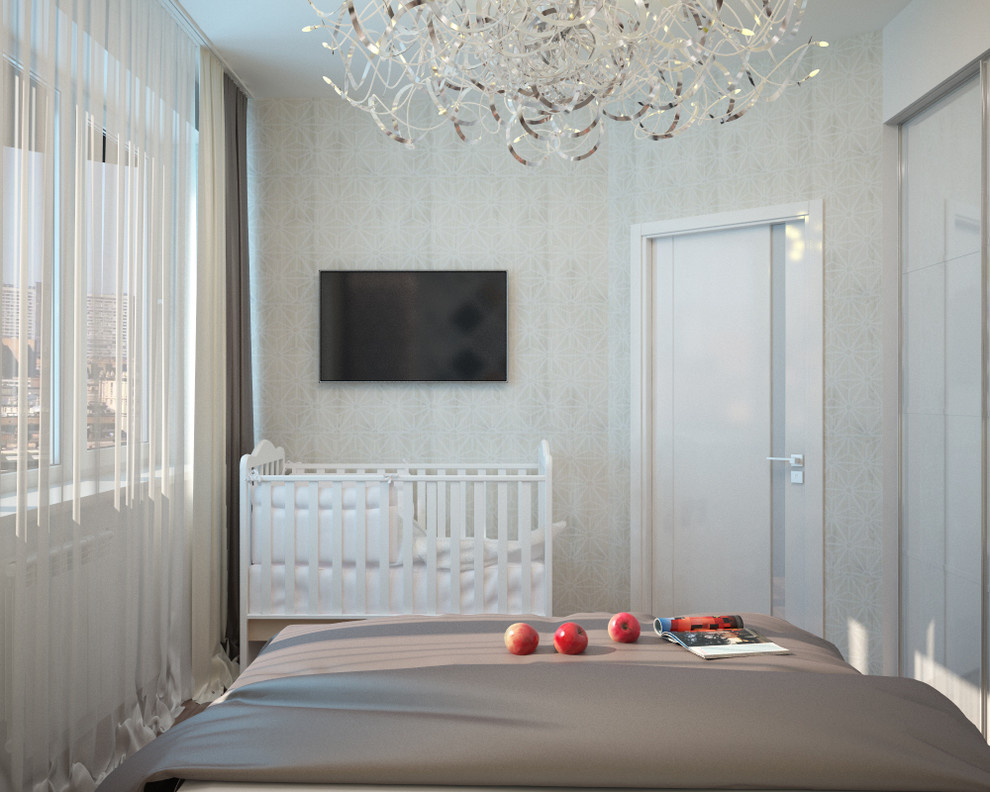 Kid's room and bedroom in modern style