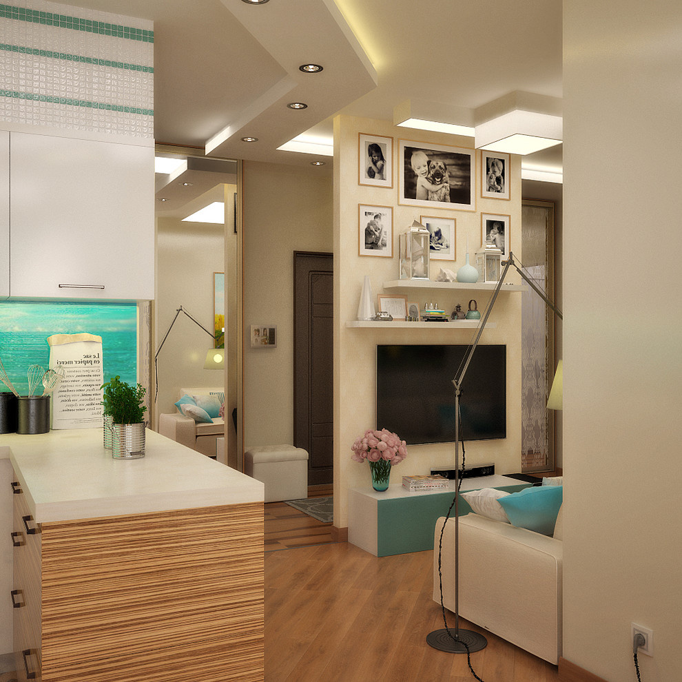 Sea notes in the living room design
