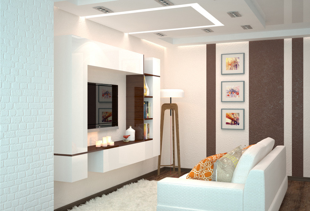 Fresh and light interior design for kitchen studio