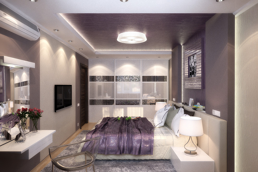 Bright and brave colors in interior design - 3D visualization