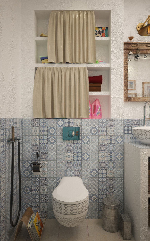 Turquoise interior design - 3D visualization