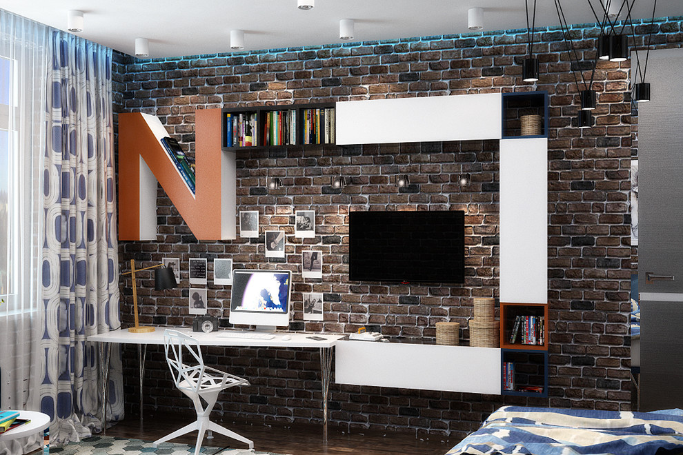 Stylish bedroom for teenager