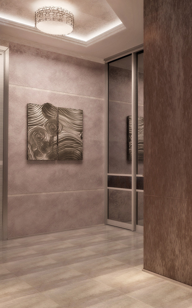 Corridor interior design in minimalist style