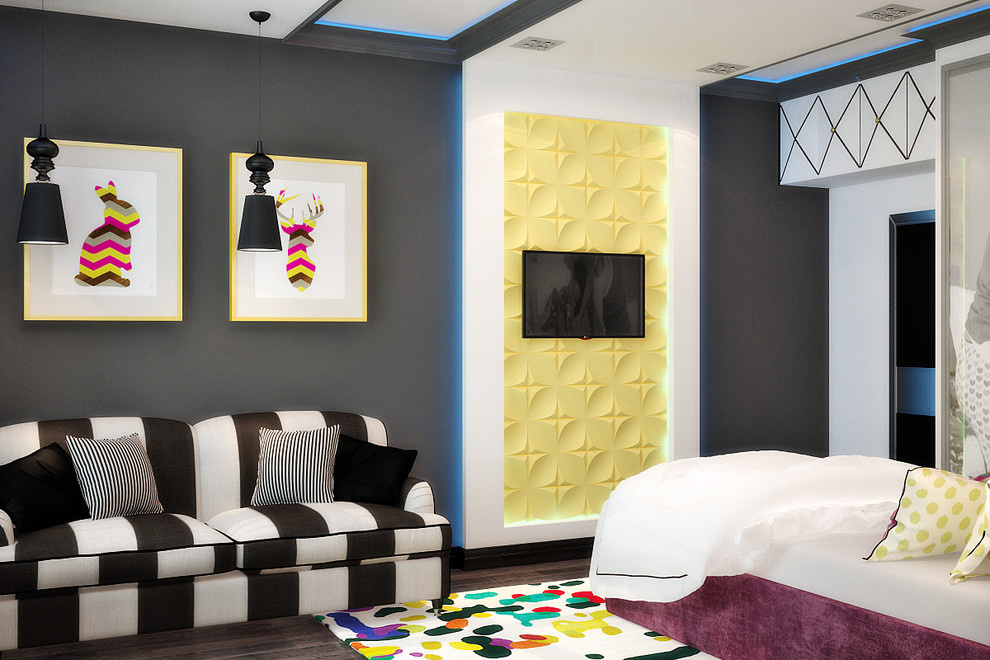 Stylish bedroom design for a young girl