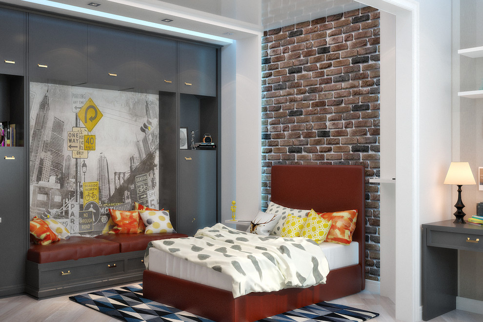 Creative interior for teen bedroom