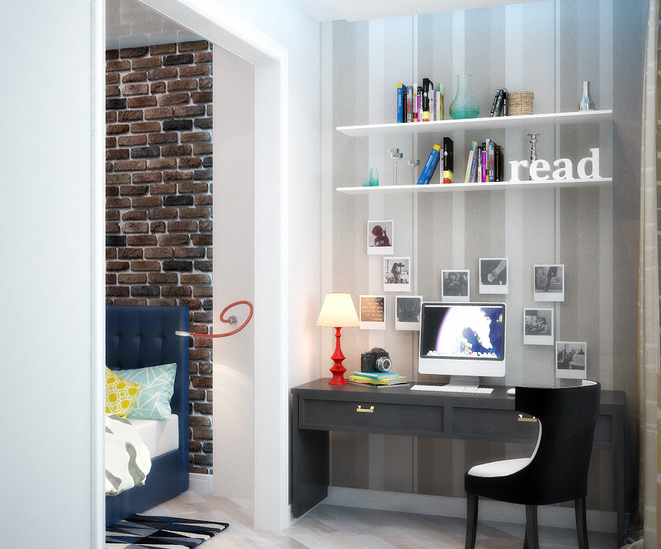 Creative interior for teen bedroom