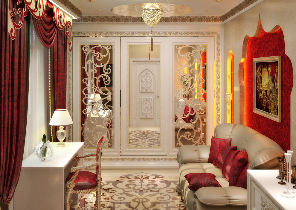 Luxury bedroom interior - 3D vizualisation