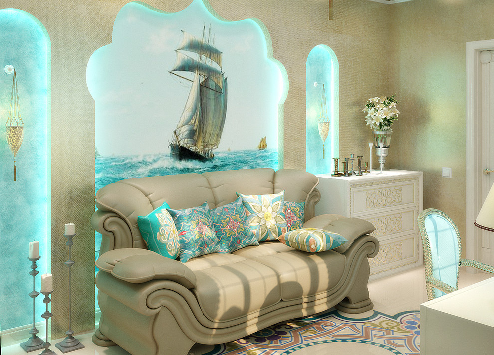 Luxury bedroom interior - 3D vizualisation