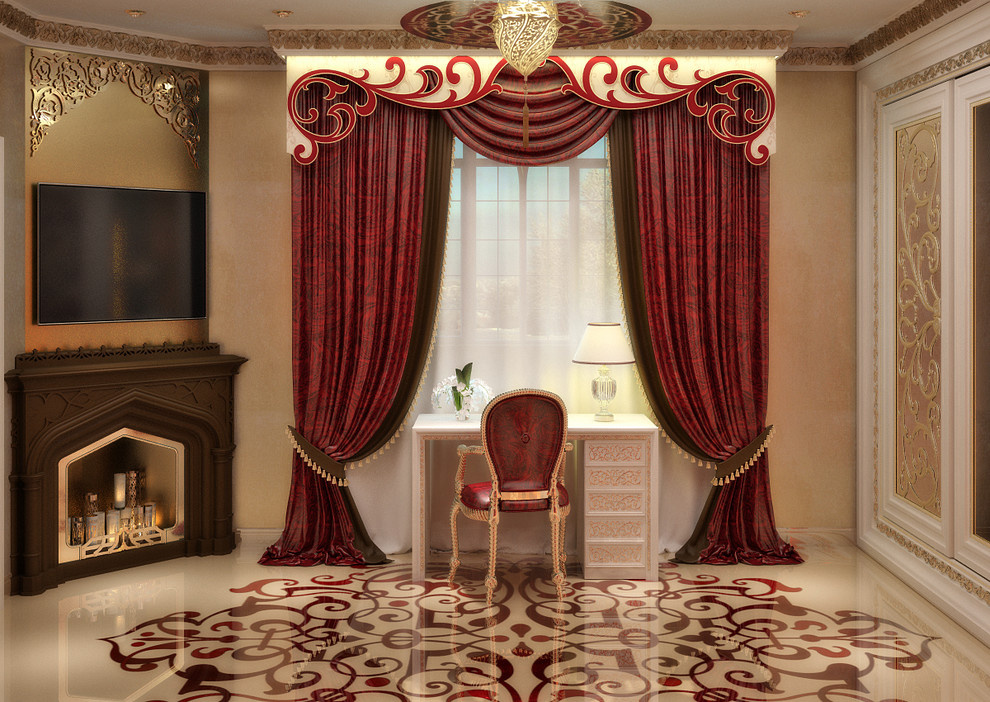 Luxury bedroom interior - 3D vizualisation