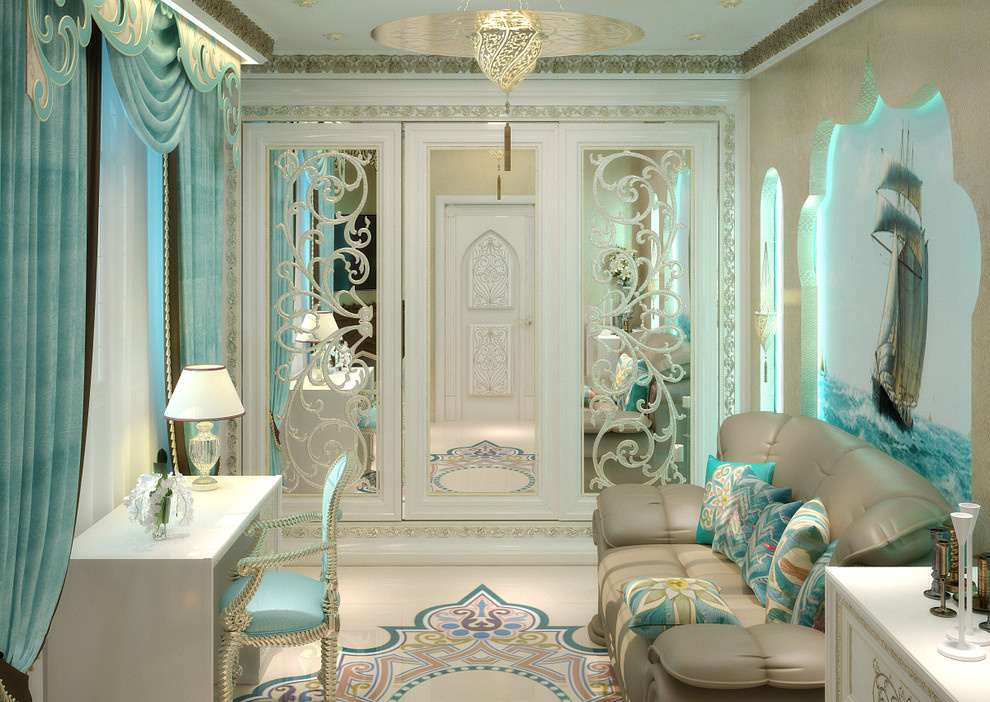 Luxury bedroom interior - 3D vizualisation