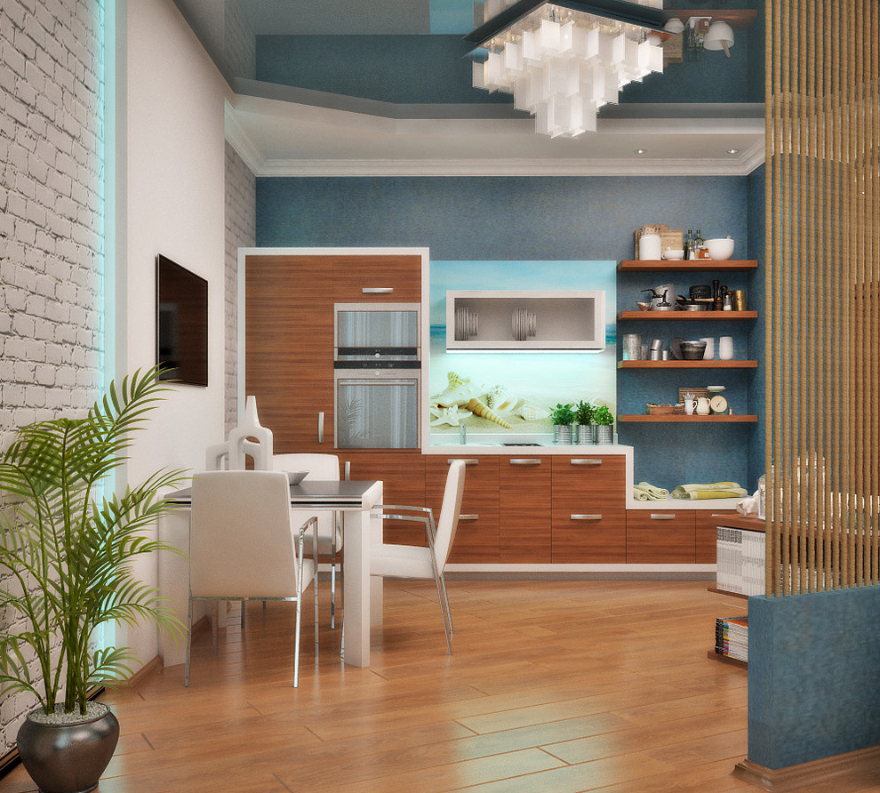 Sea breath in living room interior