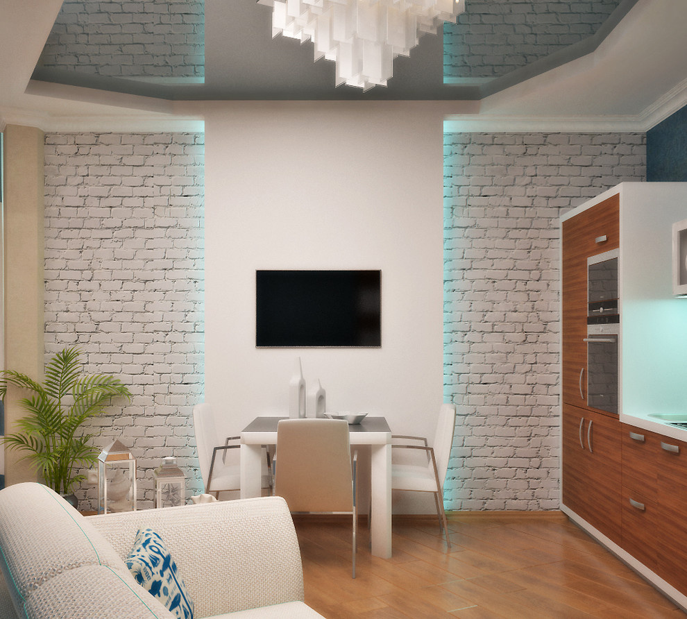 Sea breath in living room interior