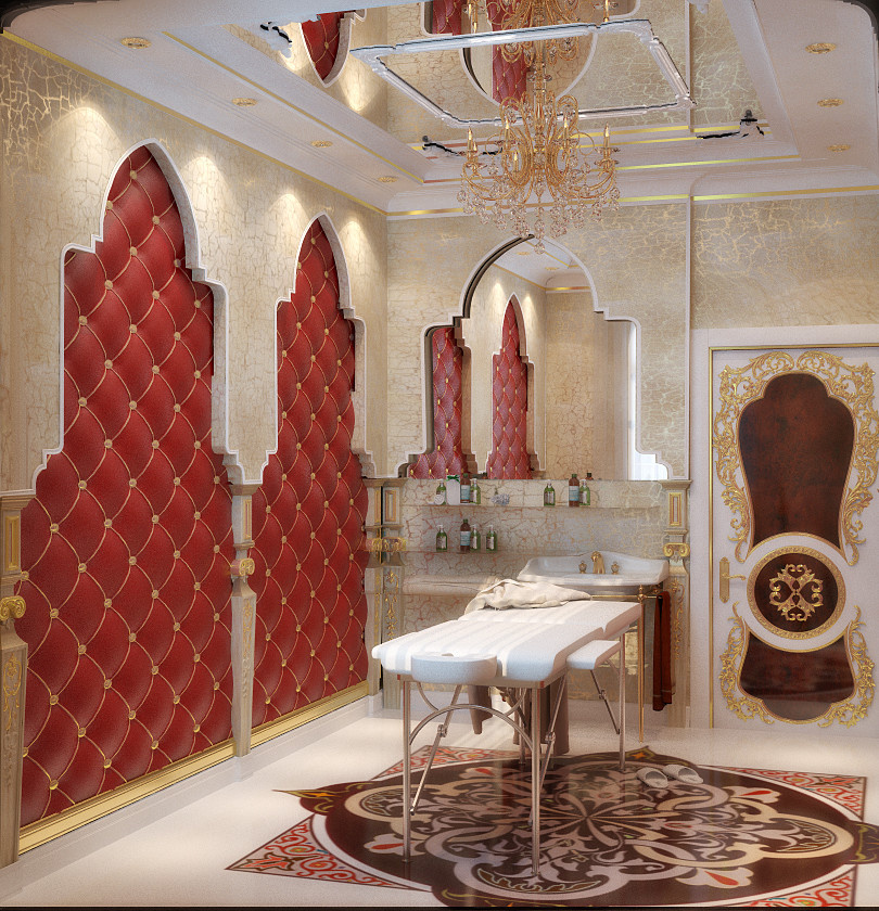 Pool interior design - 3D visualization