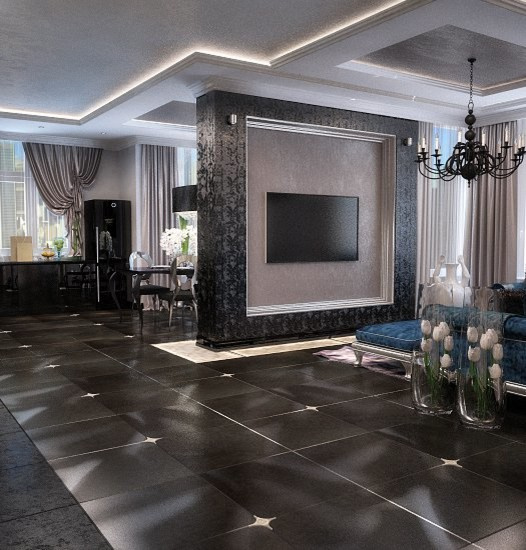 Black color interior ideas