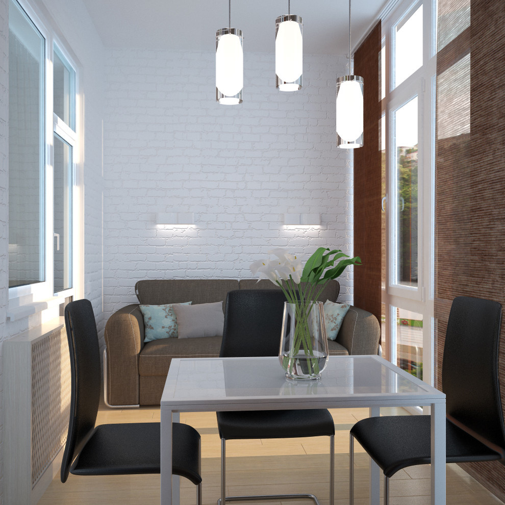 Minimalist style apartment interior in Sevastopol