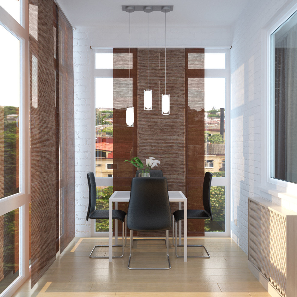 Minimalist style apartment interior in Sevastopol