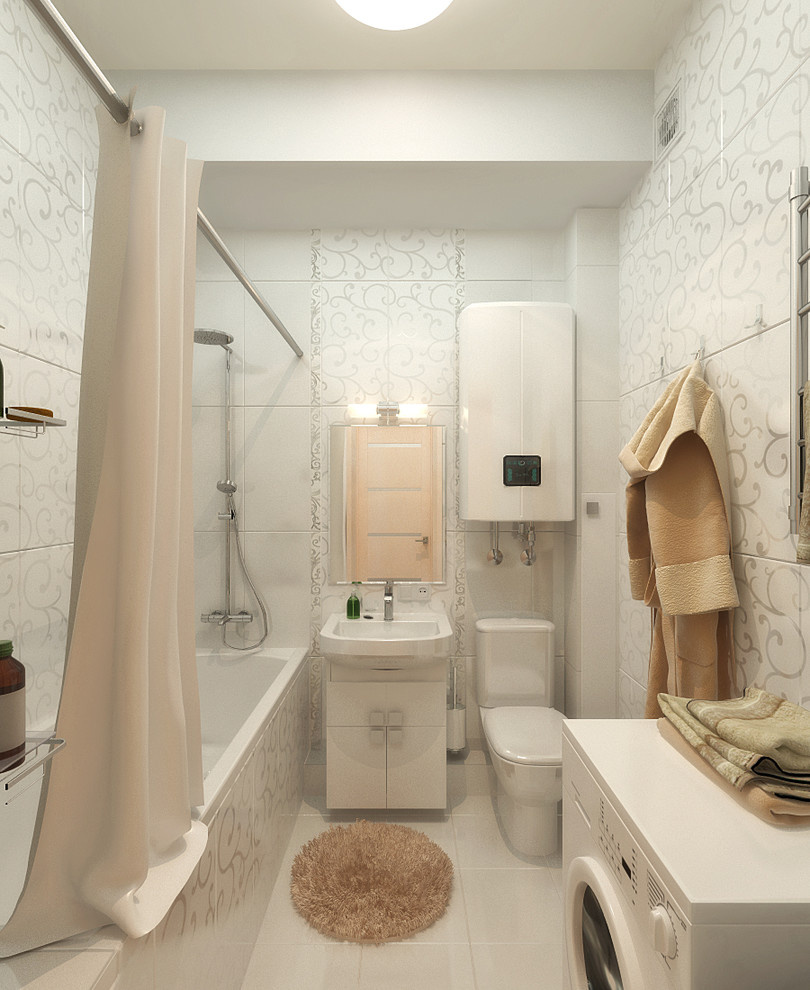 Minimalist style apartment interior in Sevastopol