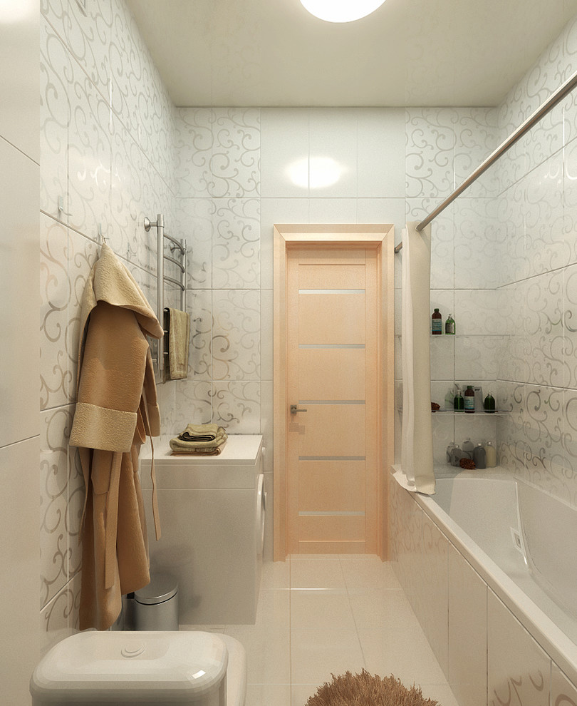 Minimalist style apartment interior in Sevastopol