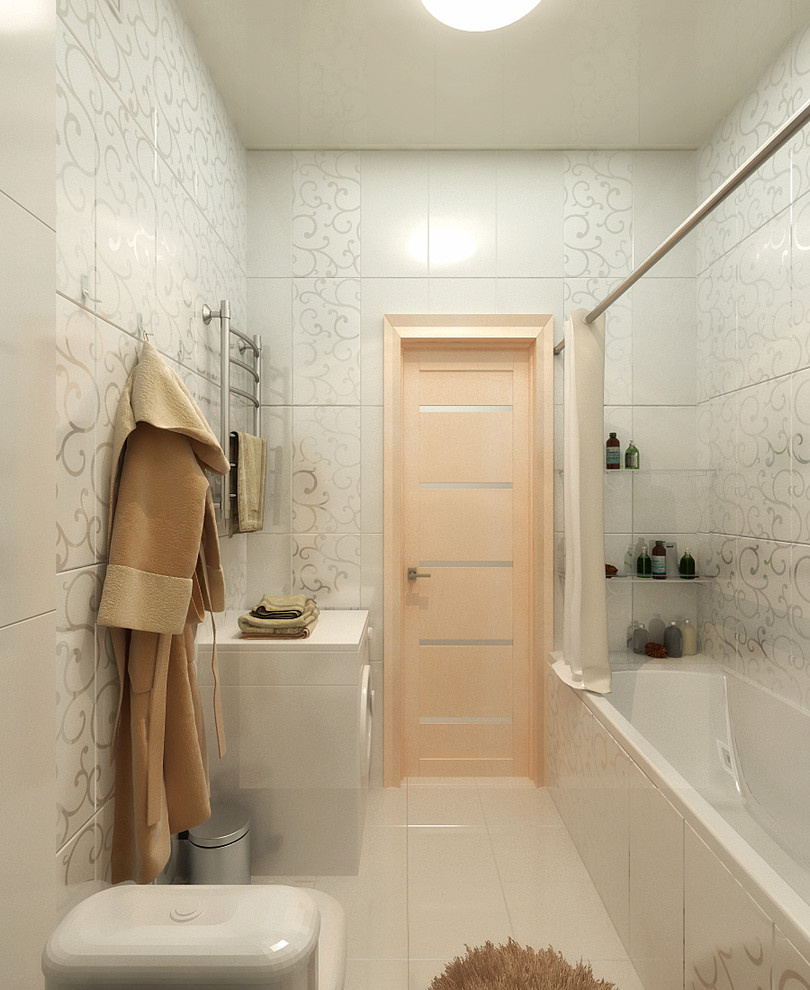 Minimalist style apartment interior in Sevastopol