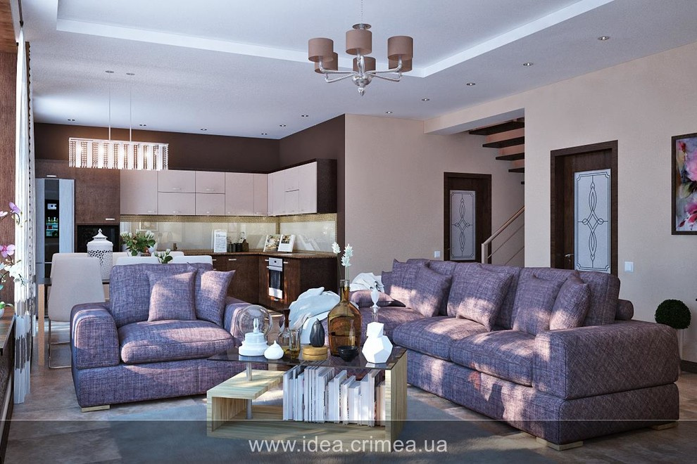 Contemporary house interior design in Sevastopol