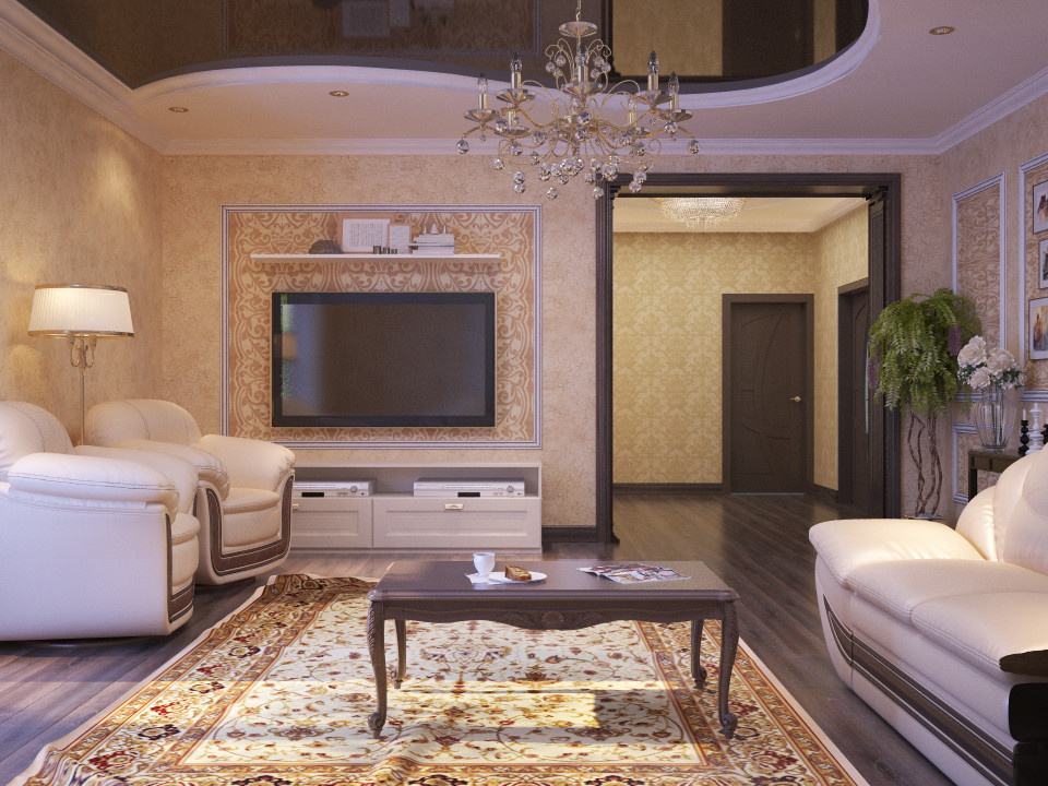 Traditional living room interior