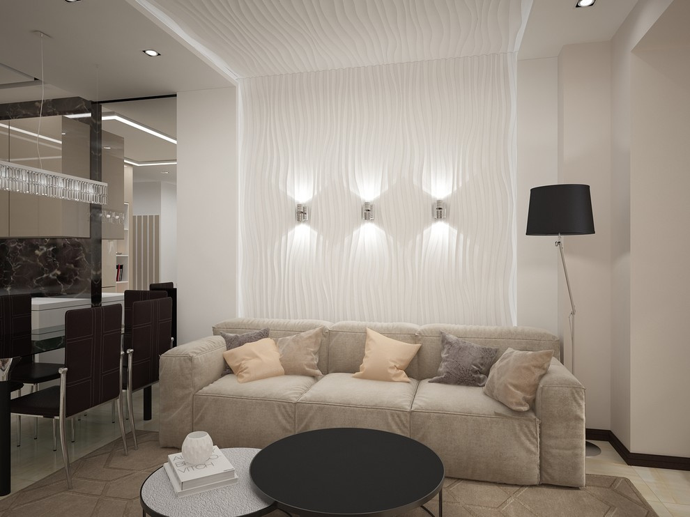 Living room + kitchen