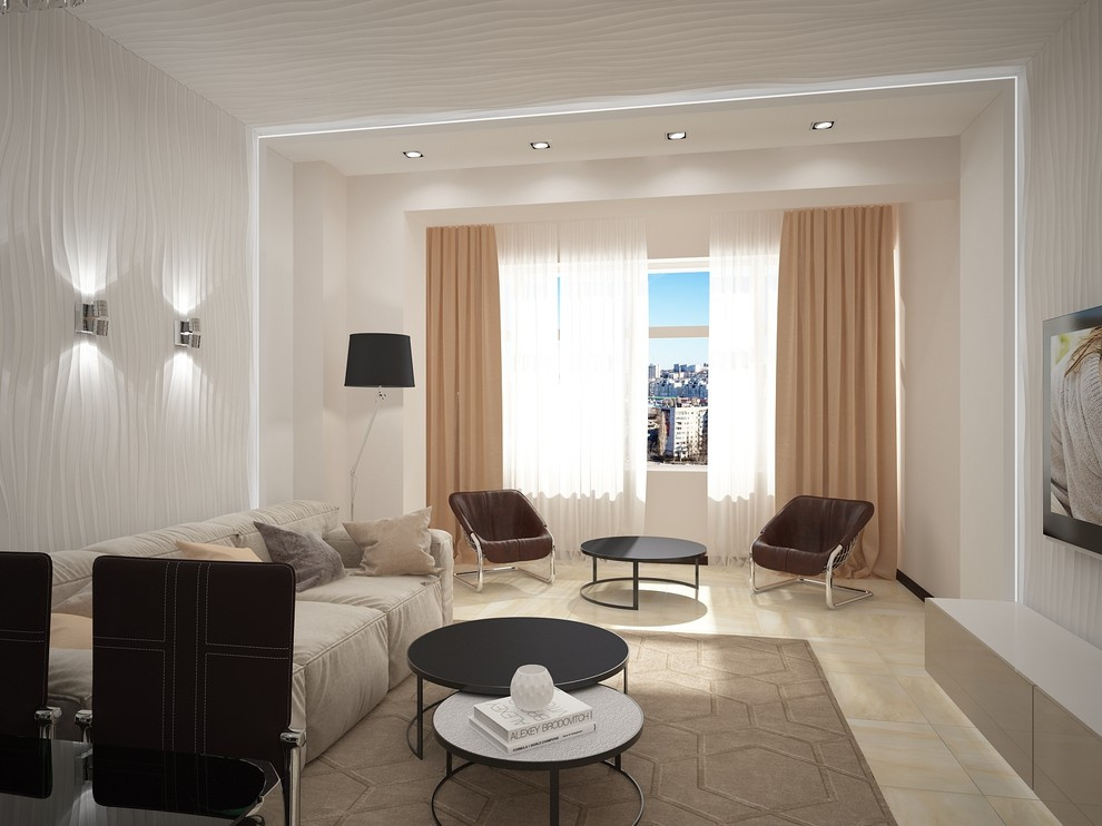 Living room + kitchen