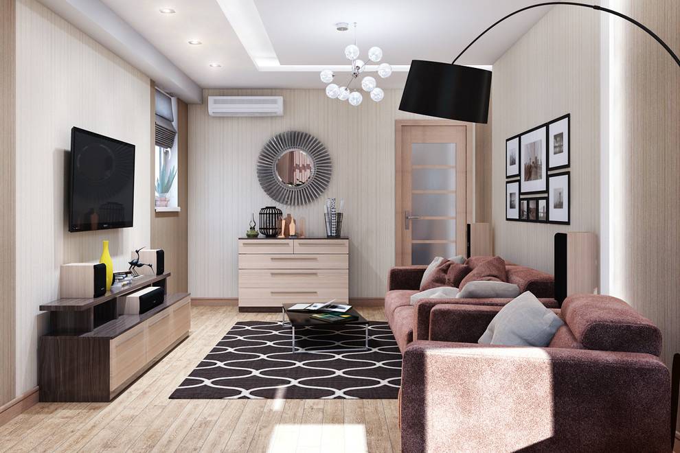 Bright accents in apartment interior