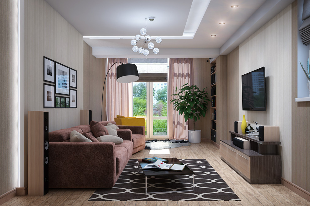 Bright accents in apartment interior