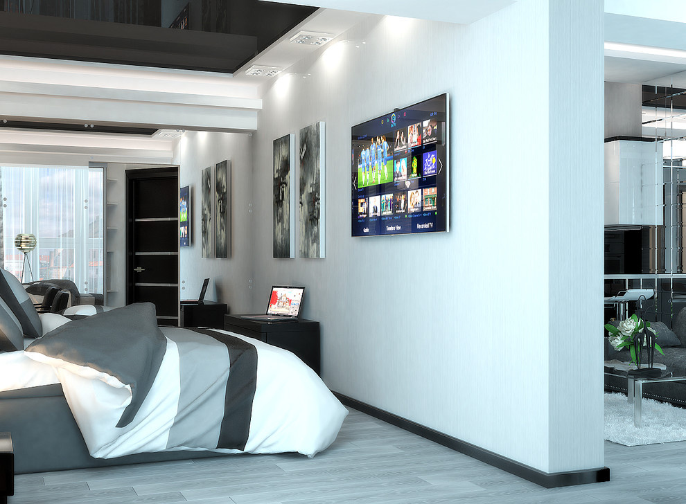 Contemporary apartment design in minimalistic style
