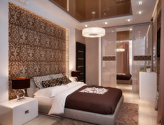 Contemporary bedroom interior